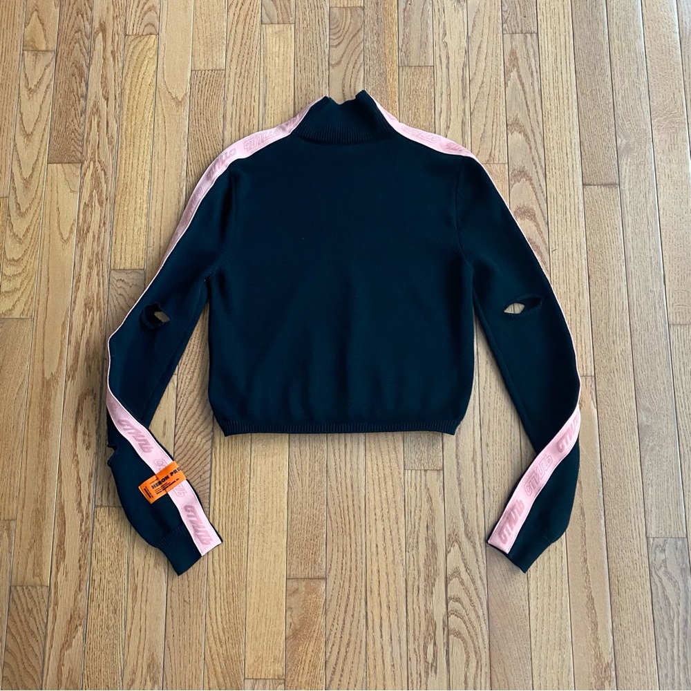 Heron Preston Black Logo Knit Sweater Small